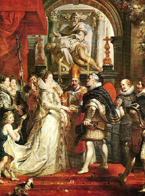 Peter Paul Rubens the proxy marriage of marie de medicis oil painting picture